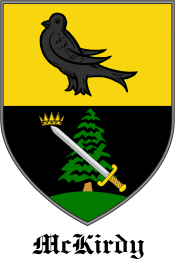 MCKIRDY family crest MCKIRDY family crest