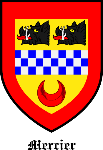 MERCIER family crest MERCIER family crest
