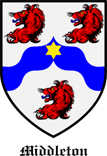 MIDDLETON family crest MIDDLETON family crest