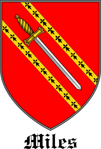MILES family crest MILES family crest