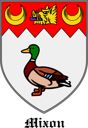 MIXON family crest MIXON family crest