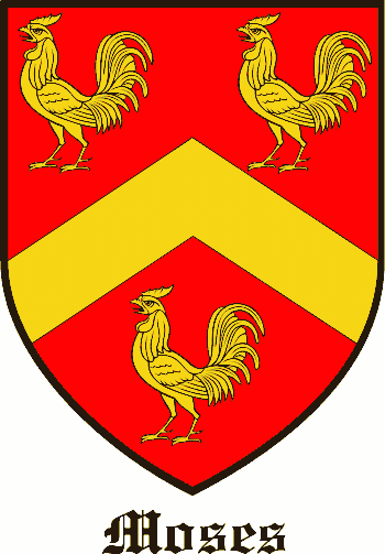 Moses family crest Moses family crest