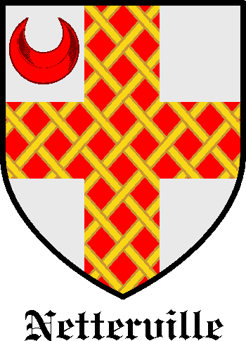NETTERVILLE family crest NETTERVILLE family crest