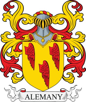 ALEMANY family crest ALEMANY family crest