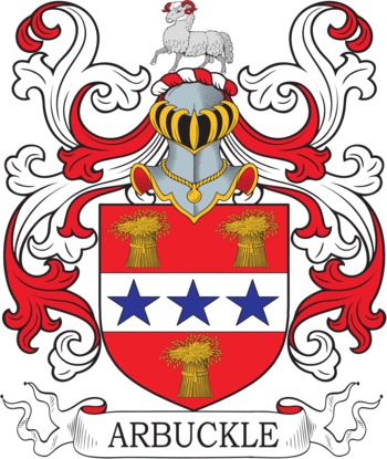 ARBUCKLE family crest ARBUCKLE family crest