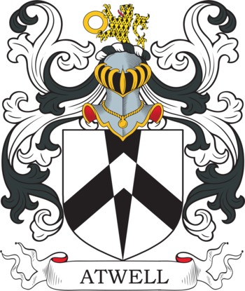 ATWELL family crest ATWELL family crest