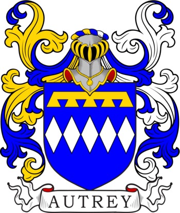 AUTREY family crest AUTREY family crest