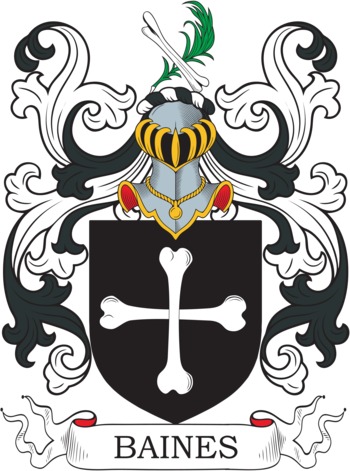 BAINES family crest BAINES family crest