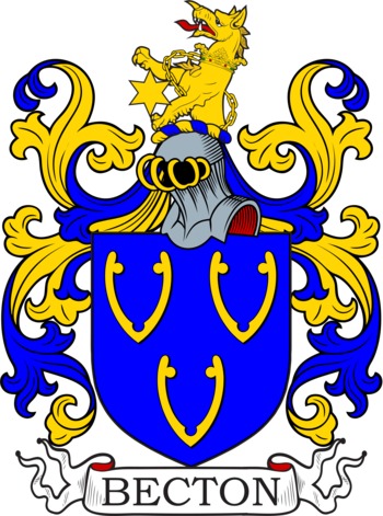 BECTON family crest BECTON family crest