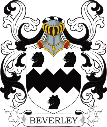 BEVERLEY family crest BEVERLEY family crest
