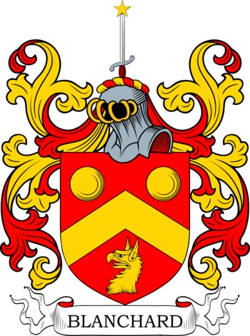 BLANCHARD family crest BLANCHARD family crest