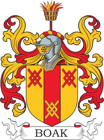 BOAK family crest BOAK family crest