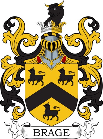 BRAGG family crest BRAGG family crest