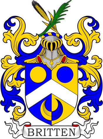 BRITTEN family crest BRITTEN family crest