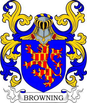 BROWNING family crest BROWNING family crest