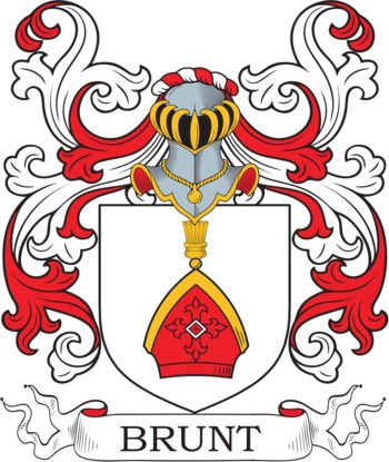 BRUNT family crest BRUNT family crest