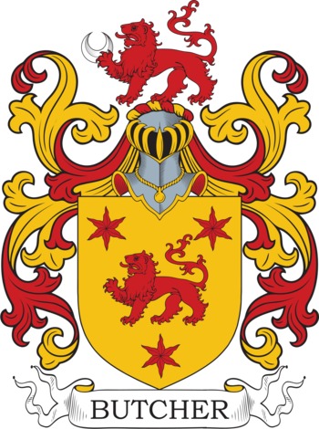 BUTCHER family crest BUTCHER family crest
