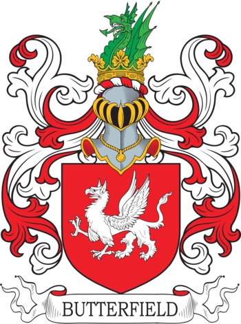 BUTTERFIELD family crest BUTTERFIELD family crest