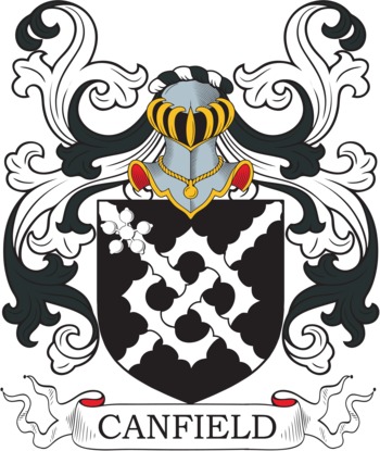 CANFIELD family crest CANFIELD family crest