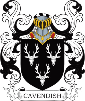 CAVENDISH family crest CAVENDISH family crest