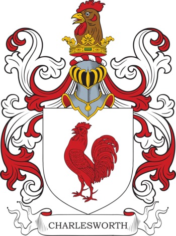 CHARLESWORTH family crest CHARLESWORTH family crest