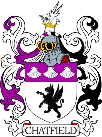 CHATFIELD family crest CHATFIELD family crest
