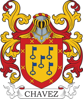 CHAVEZ family crest CHAVEZ family crest