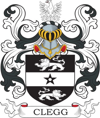 CLEGG family crest CLEGG family crest