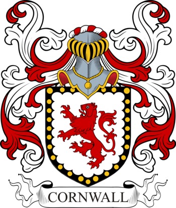 CORNWALL family crest CORNWALL family crest