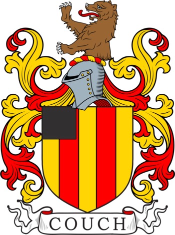 COUCH family crest COUCH family crest