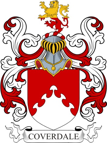 COVERDALE family crest COVERDALE family crest