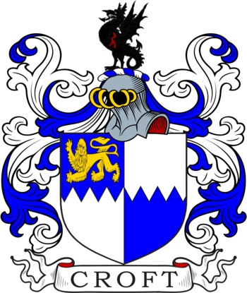 CROFT family crest CROFT family crest
