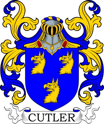 CUTLER family crest CUTLER family crest