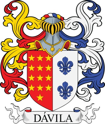 DAVILA family crest DAVILA family crest