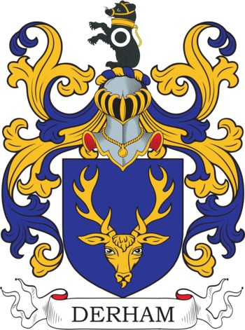 DERHAM family crest DERHAM family crest