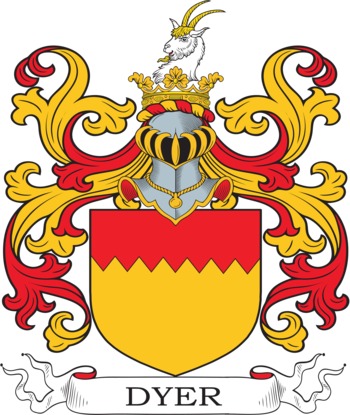 DYER family crest DYER family crest