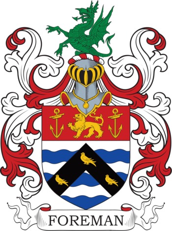 FOREMAN family crest FOREMAN family crest