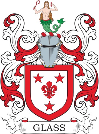 GLASS family crest GLASS family crest