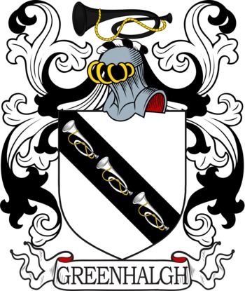 GREENHALGH family crest GREENHALGH family crest