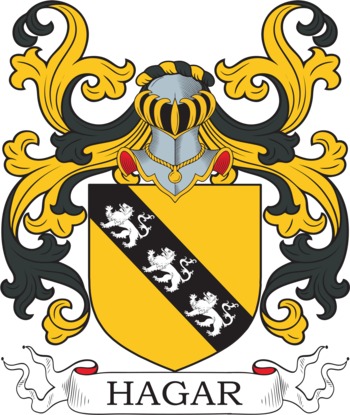 HAGAR family crest HAGAR family crest