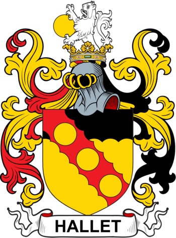 HALLET family crest HALLET family crest