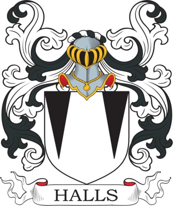 HALLS family crest HALLS family crest