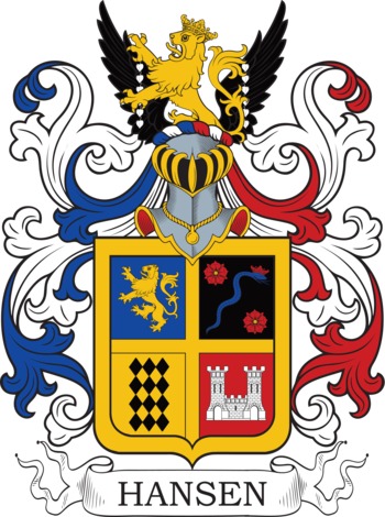 HANSEN family crest HANSEN family crest