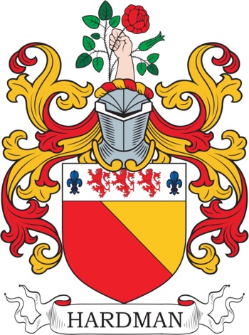 HARDMAN family crest HARDMAN family crest