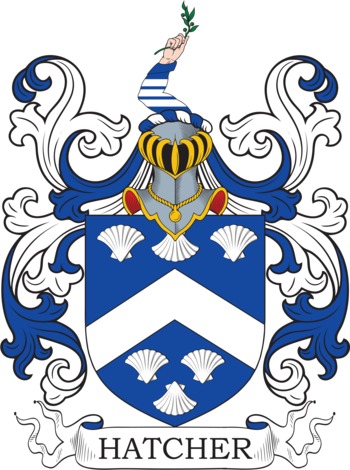 HATCHER family crest HATCHER family crest