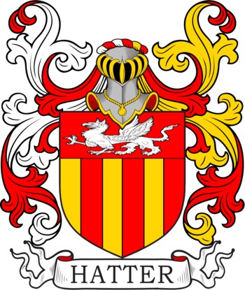 HATTER family crest HATTER family crest