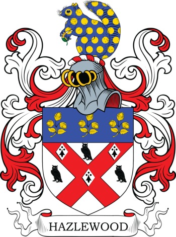 HAZLEWOOD family crest HAZLEWOOD family crest