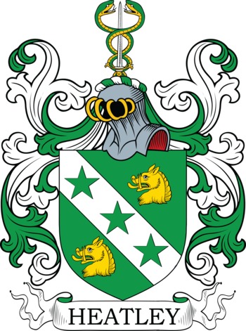 HEATLEY family crest HEATLEY family crest