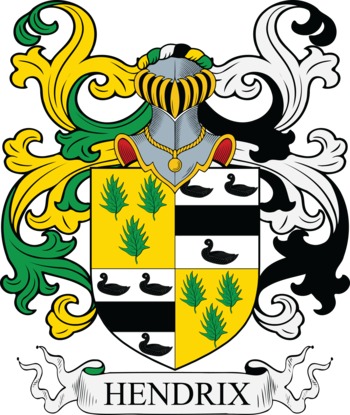 HENDRIX family crest HENDRIX family crest