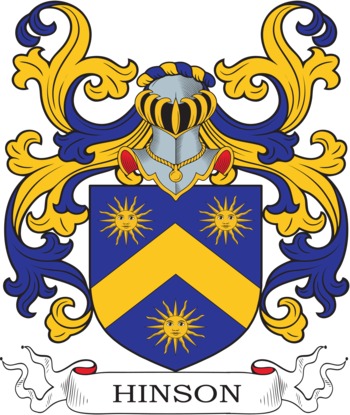 HINSON family crest HINSON family crest